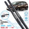 Car Front Wiper Blade For Honda Fit Jazz GE GK GH GP GR GS 2009~2022 Windscreen Windshield Windows Wipers