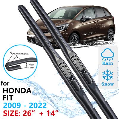 Автомобильный передний дворник для Honda Fit Jazz GE GK GH GP GR GS 2009 ~ 2022 дворники лобового стекла