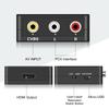 Runbod RCA To HDMI AV Composite HDMI Connector To HDMI 1080P Cable Converter, Converter, 3-Color Converter, [USB Included]