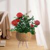 Plant Basket with Legs Basket Planter Stable Modern Display Flower Pot Rattan