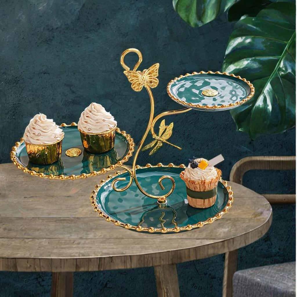 3-слойная подставка для кексов, подставка для еды, фруктовая тарелка для кексов
