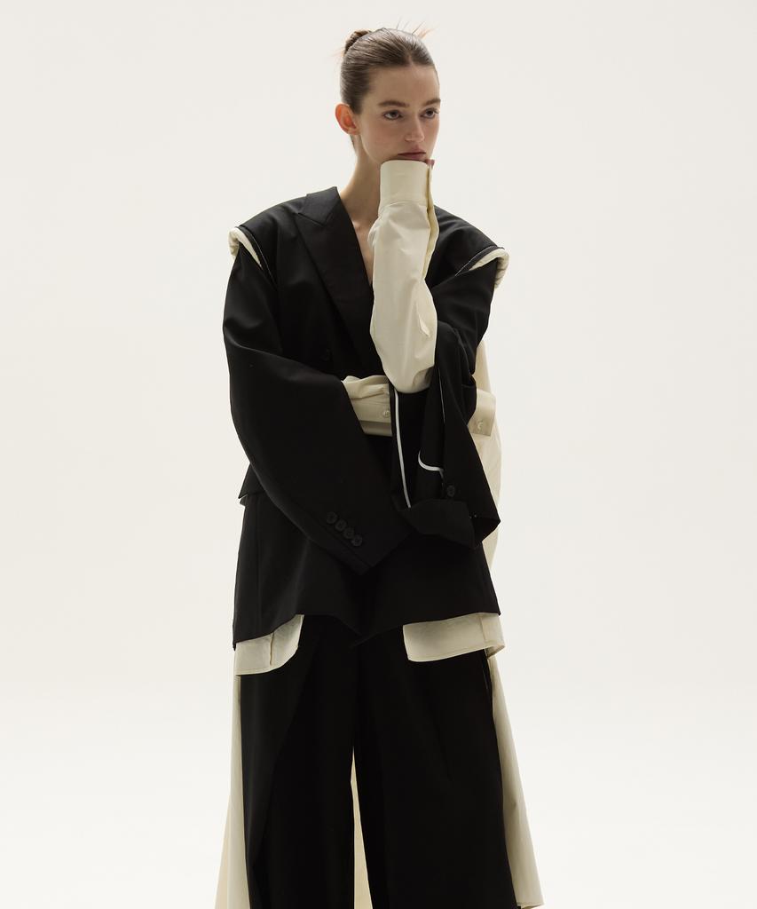 MMAM Origami Pleated Layered Jacket