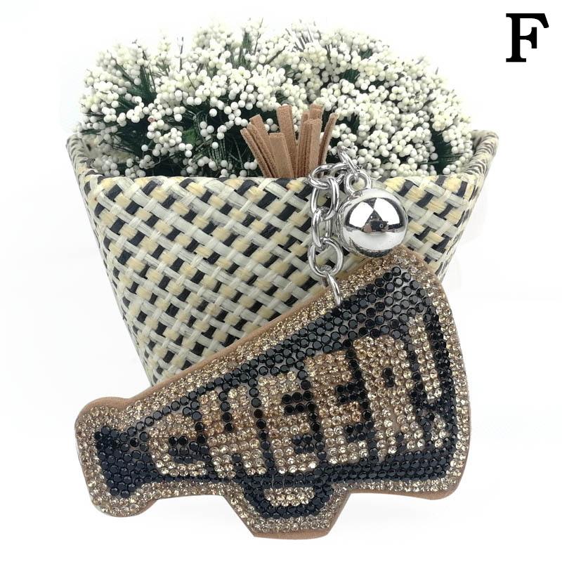 Женские Девичьи Шикарные Брелоки с Стразами Кольца Держатели Подвеска для Украшения Сумки Крутой Брелок Украшение Модные Аксессуары