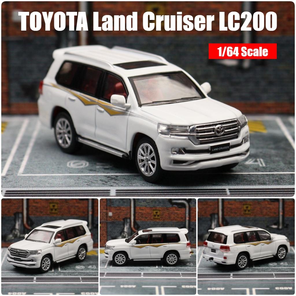 1/64 TOYOTA Land Cruiser LC200, миниатюрная модель JKM 1/64, игрушечный внедорожник премиум-класса, бесплатные колеса, литой под давлением сплав, коллекция, подарок