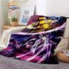 Classics Animated Character Seiya Patterned Wool Blanket Cartoon Saint Seiya Series Children Shawl and Sofa Super Soft