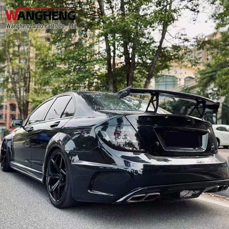 Mercedes-Benz C-Class W204 Modified Body Kit: Hood, Front & Rear Bumpers, Side Skirts, Rear Spoiler