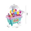Magic Ice Cream Cart Toy for Girls DIY Candy Maker Playset Mini Handcart Perfect for Halloween Christmas Role Play Home Party
