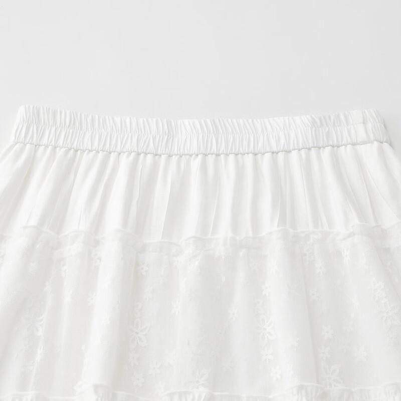 IEF 2025 Summer French Style Plus Size Midi Skirt