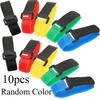 10pcs Fishing Rod Tie Strap - Hook & Loop Suspender Fastener for Outdoor Fishing Tools 7.87IN Random Color
