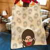 Плед M-Monchhichi из фланели, подходит для диванов, кроватей, офисов, путешествий, походных стульев