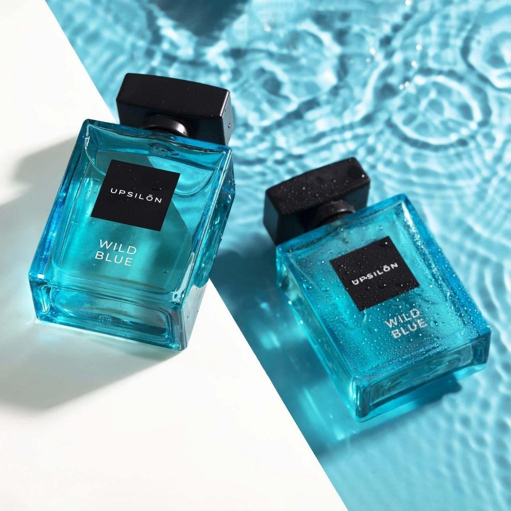 UPSILON Wild Blue Aqua Мужская парфюмерная вода | Стойкие парфюмерные воды для мужчин | Роскошная парфюмерия премиум-класса для мужчин