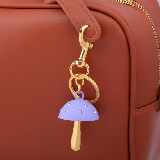 Брелок Гриб Форма Устойчивый к Выцветанию Сплав Брелок Рюкзак Держатель для Ключей Женские Сумки Ключи от Машины Украшение