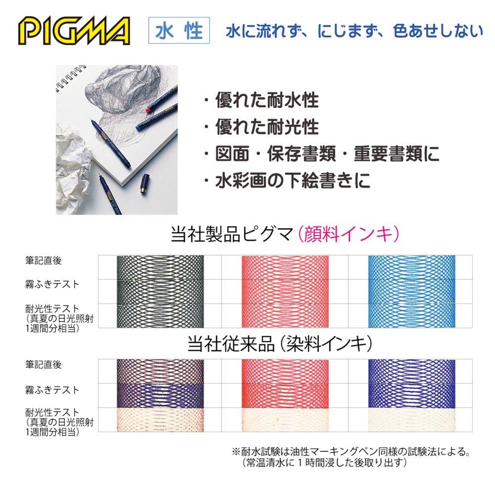 Sakura Black Cray-Pas Водный маркер, Pigma, 0,2 мм, ESDK02#49,