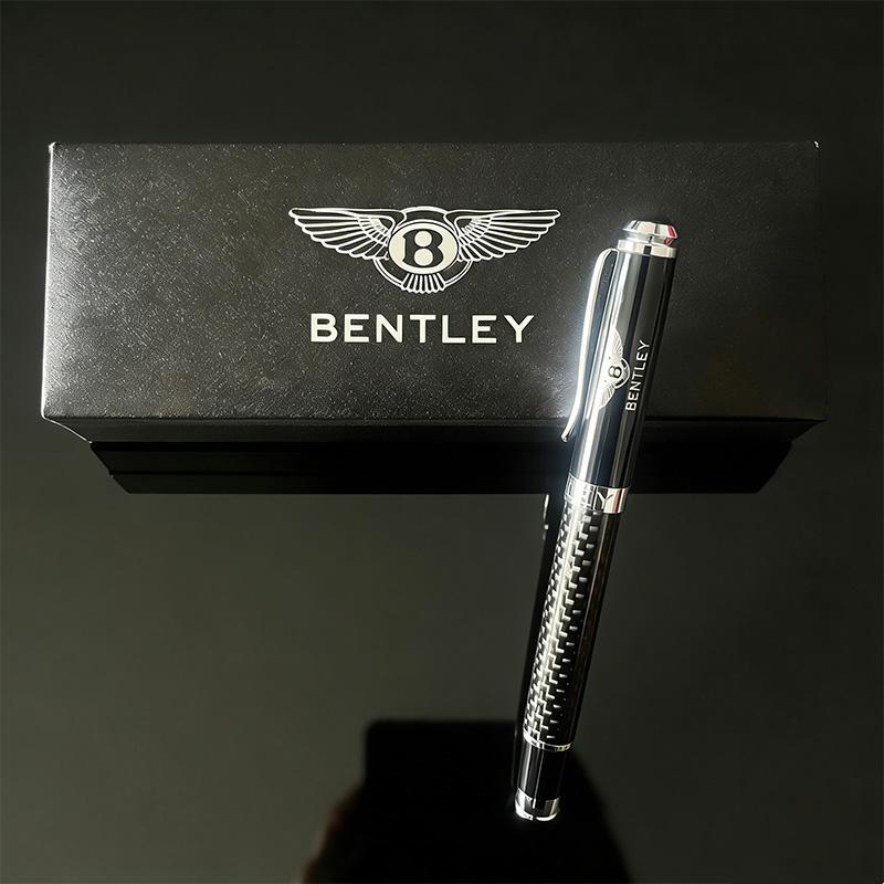 1 Set B-Bentley-y Bentley LOGO Metal Engraved Fountain Pen Gifts Souvenirs Signature Pens Business Ballpoint Pen School Supplies