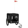 Bicycle Trailer for Dogs Black Oxford Fabric & Iron