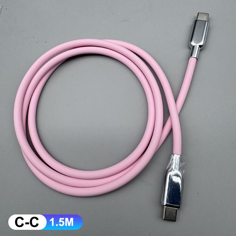 240 В Pd3.1 Жидкий силикон USB Type-C Быстрозарядный кабель 15 16 17 S23 S24 S25