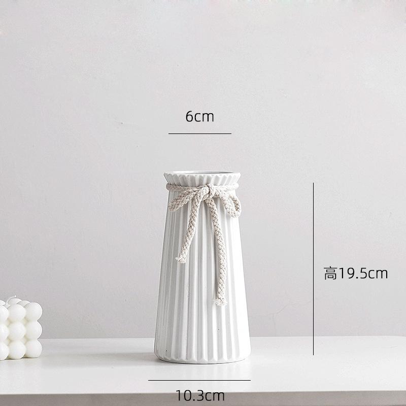 Простая керамическая ваза в европейском стиле Гидропонная ваза в стиле Украшение дома Современное украшение ваза украшение комнаты