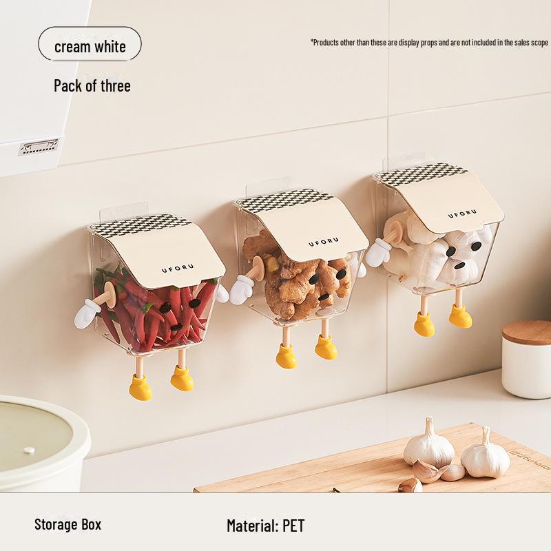 Водонепроницаемая подвесная корзина Uforu с крышкой для хранения лука, имбиря и чеснока без сверления