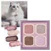 Палетка теней Milfee My Kitty (02 Рэгдолл) Кошка 4 Цвета Тени для век Блестки Фиолетовый Розовый Макияж MilleFee
