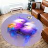 1PC Birds Fantasy Art Round Chair mat Area Rug - Non-Slip, Floor Mat for Office, Bedroom, home decor Christmas Gift c0528086