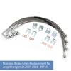 Stainless Brake Lines Replacement for Jeep Wrangler JK 2007-2018 - 89716