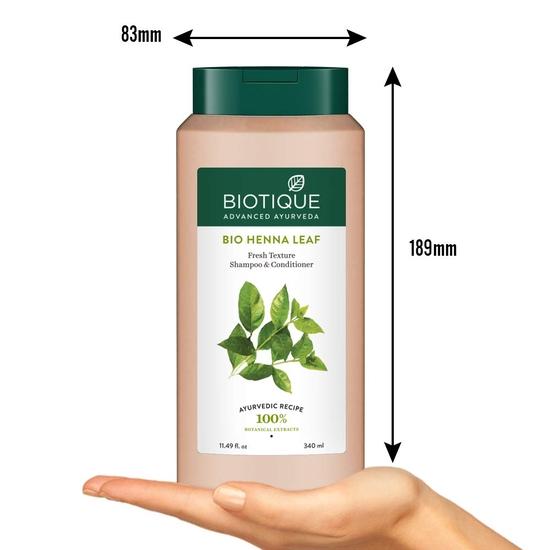 Шампунь и кондиционер Biotique Fresh Henna Color Protect для окрашенных волос, 340 мл
