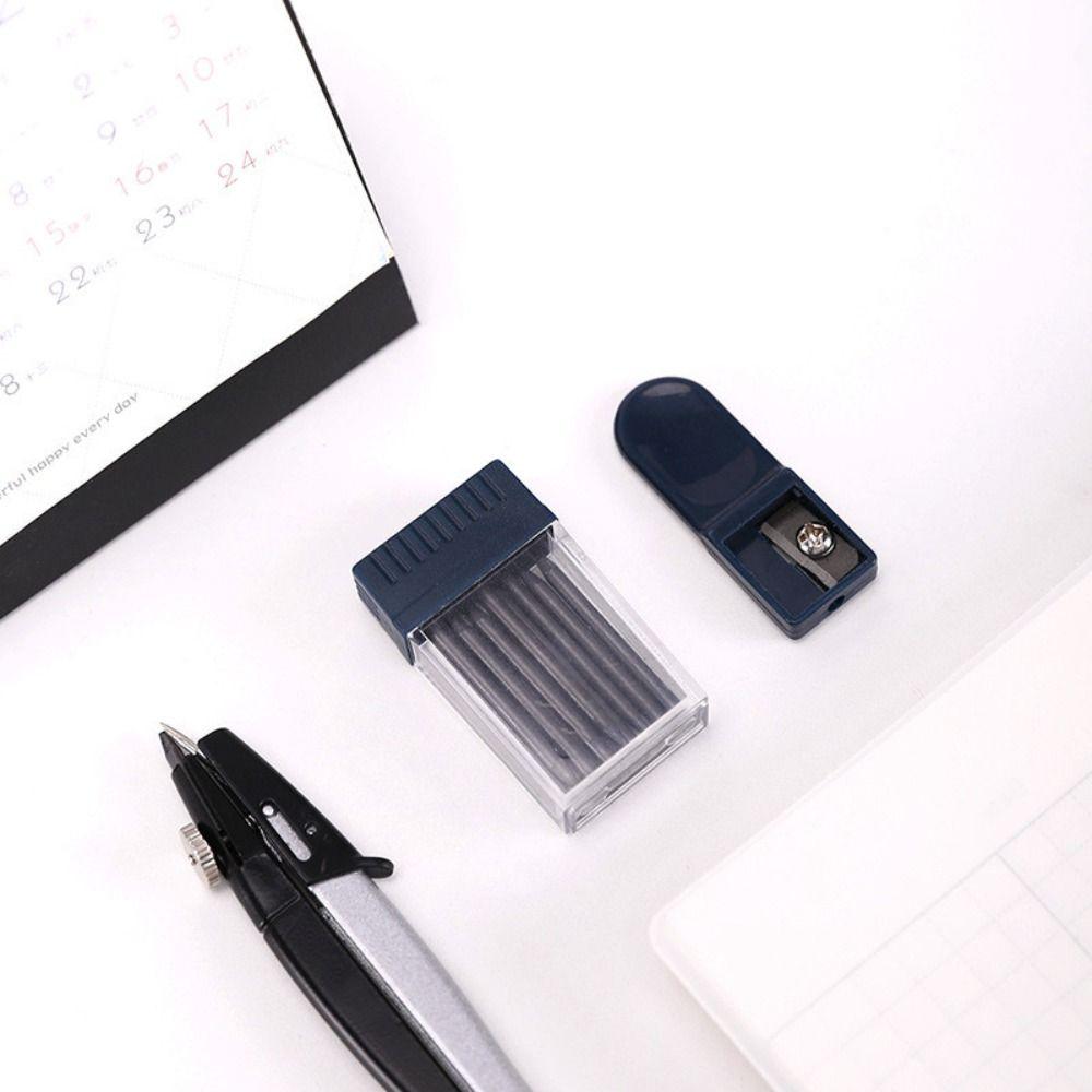 Сменный циркуль, грифель карандаша, инструмент для черчения, 2 мм, точилка для карандашей, компас, ядро для черчения студентов