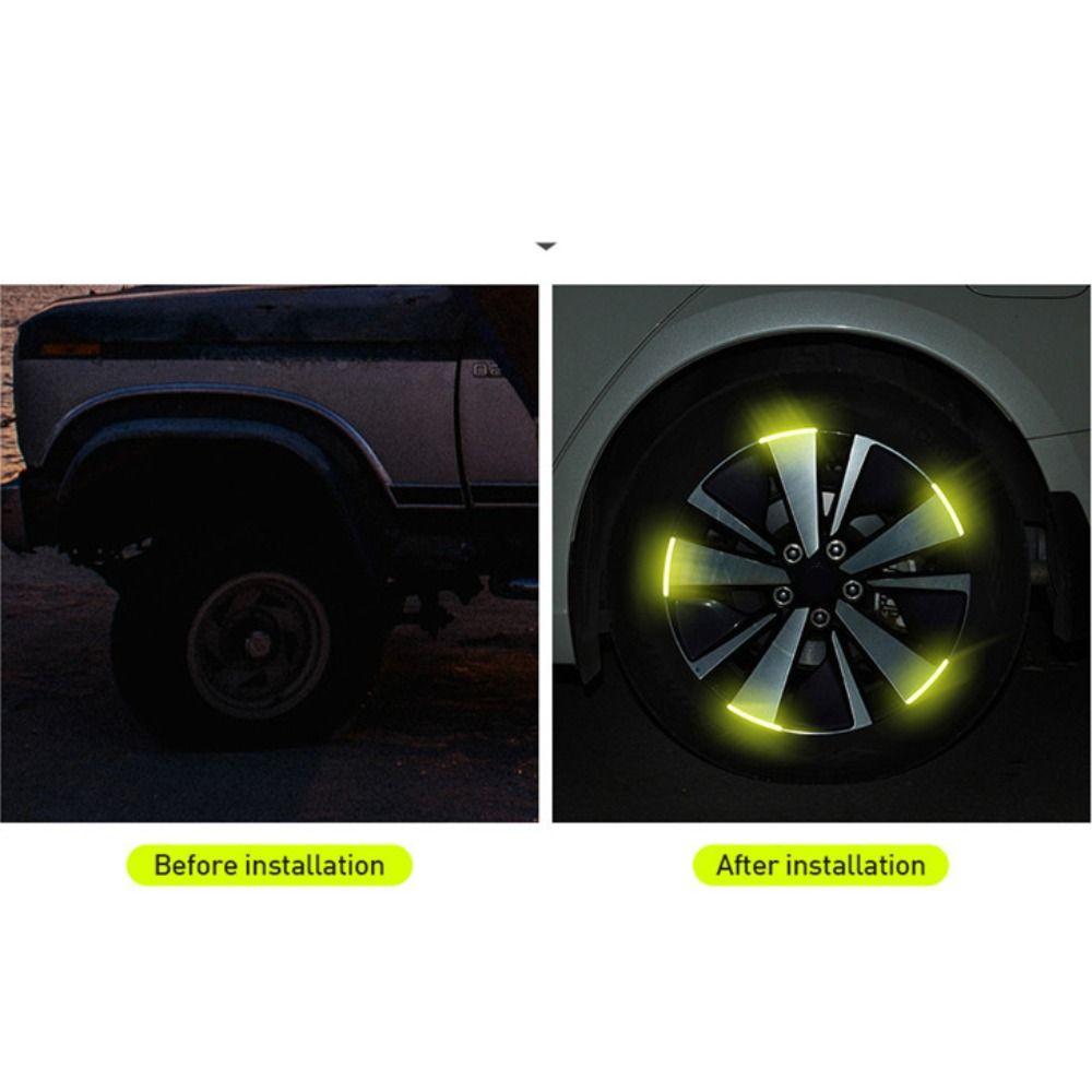 accessories Originality Motorcycle Tyre Warning Stickers Decorative Strips Hub Reflective Sticker