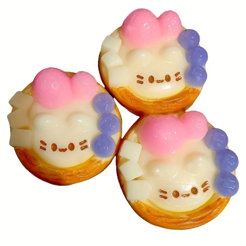 Fingertip Egg Tart Squishy Pinching Slow Rebound Toy Kids Adults Sensory Fidget Ball For Students