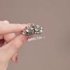 Korean Luxury Black Mini Crown Duckbill Clips Delicate Women Side Bangs Broken Hair Barrettes Sweet Daily Hair Accessories