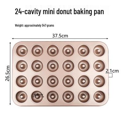 ZISIZ Форма для выпечки мини-пончиков на 24 ячейки