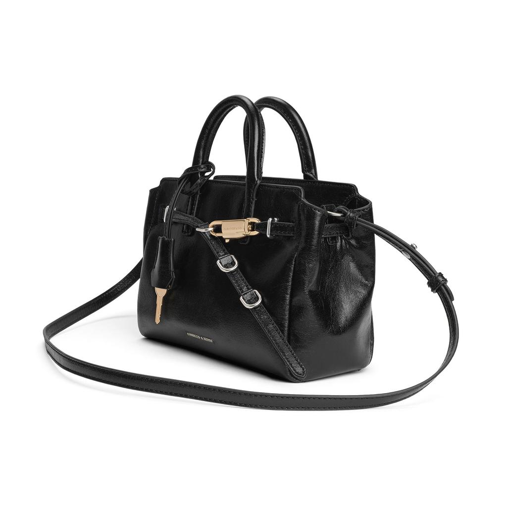 Charles & Keith Маленькая сумка-тоут CK 26 с пружинным замком и складками Kelly Женская сумка-тоут CK2-30271702