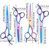 Professional Pet Grooming Scissors Set 7 Inch Stainless Steel Dogs Including Straight Curved Tooth Fishbone Ear Hair Trimmer