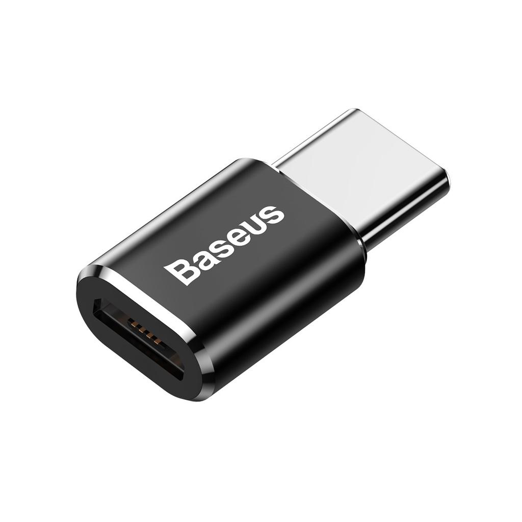 Baseus Micro USB to USB-C Compact Adapter - Black