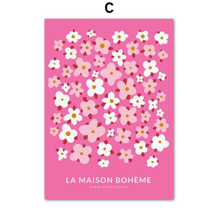 Abstract Henri Matisse Flower Tiger Coral Eye Geometry Vintage Posters Canvas Painting Wall Art Print Picture Living Room Decor