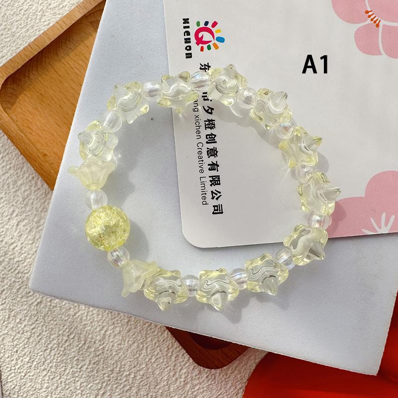 Ins браслет из бисера ручной работы милый мягкий милый студентка ручная строка