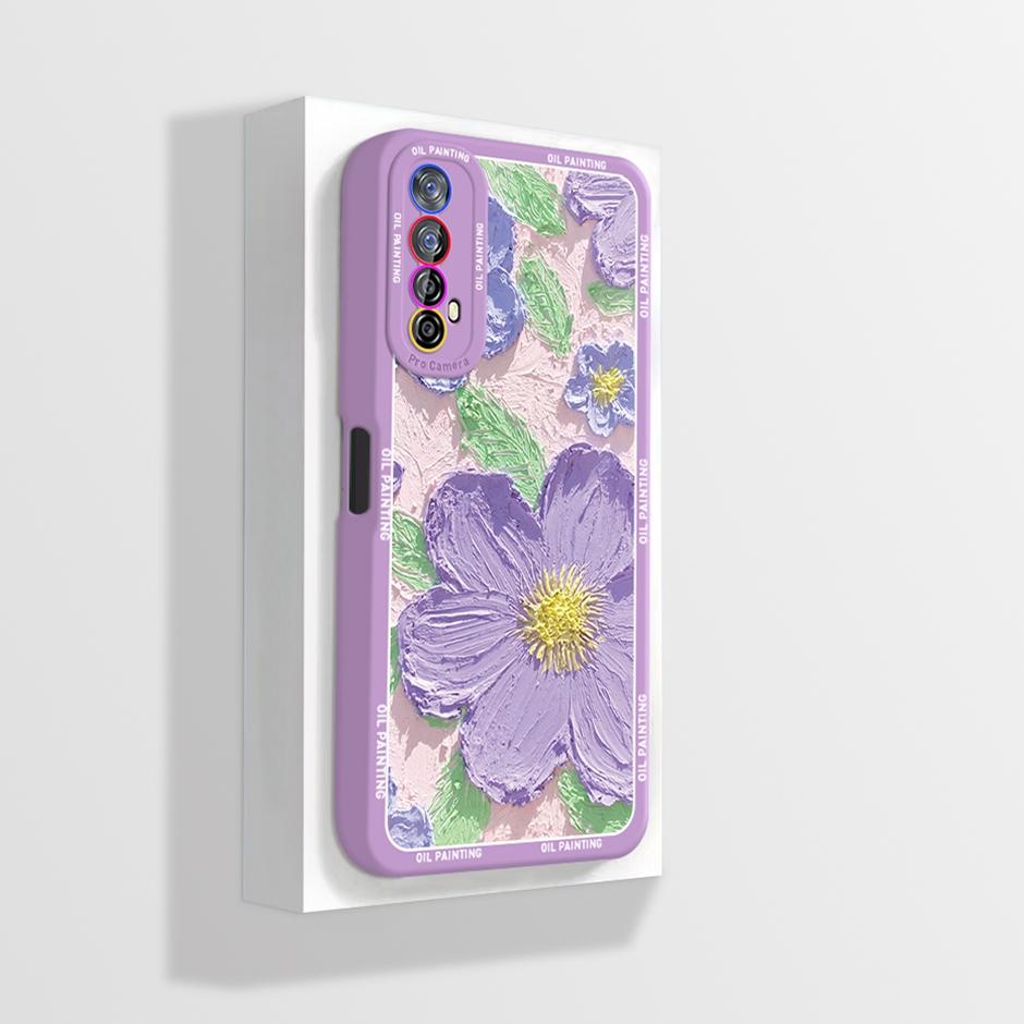 For Realme 7 Case Soft Silicone Cute Cartoon Phone Cover Shell for OPPO Realme Narzo 20 Pro 30 Narzo30 4G Cases New Design Funda