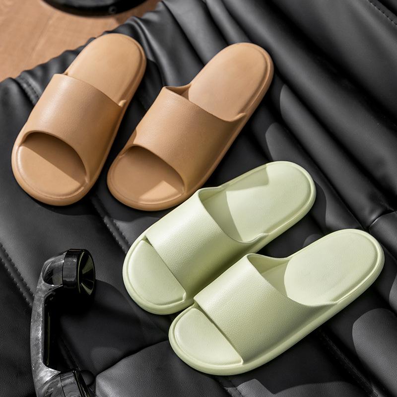 Домашние тапочки, однотонные, износостойкие, модные, нескользящие, парные сандалии для ванной комнаты, мужские и женские сандалии для улицы и дома, тапочки