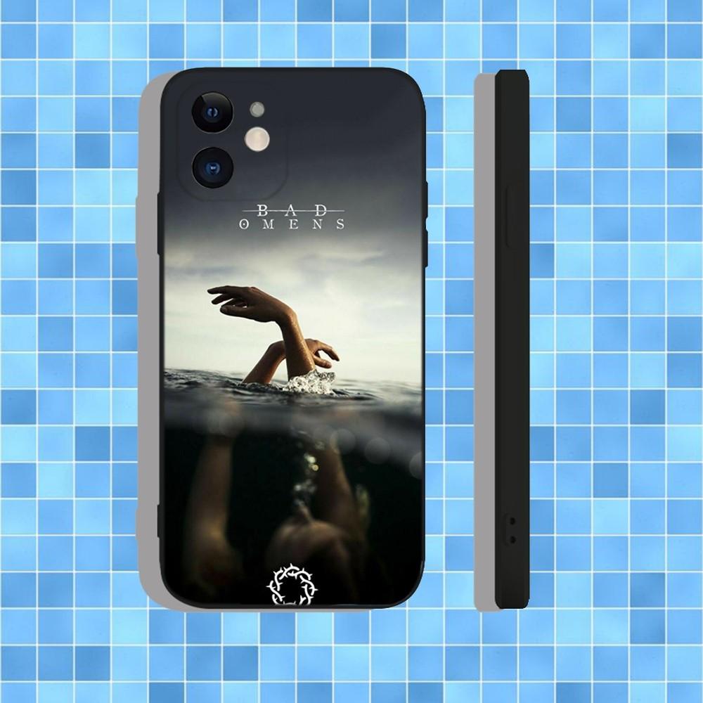 Bad Omens CONCRETE JUNGLE Чехол для телефона Для iPhone 16,15,14,13,12,11,Pro,Max,Plus,X,XS,XR,SE,8,7,Mini, Мягкий силиконовый черный чехол