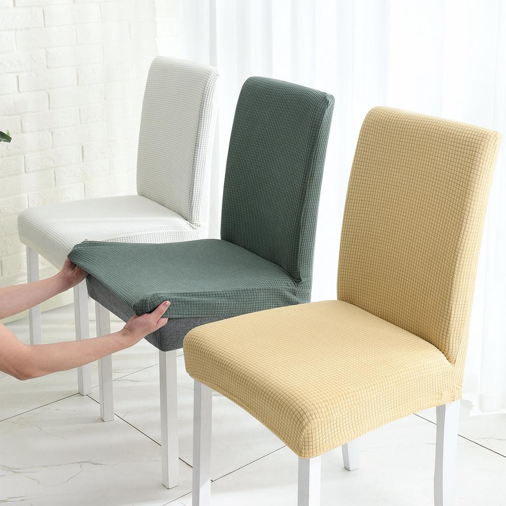 Водонепроницаемый чехол на стул, эластичные чехлы на стулья, обеденный стол в отеле, клетчатый чехол на стул в ресторане