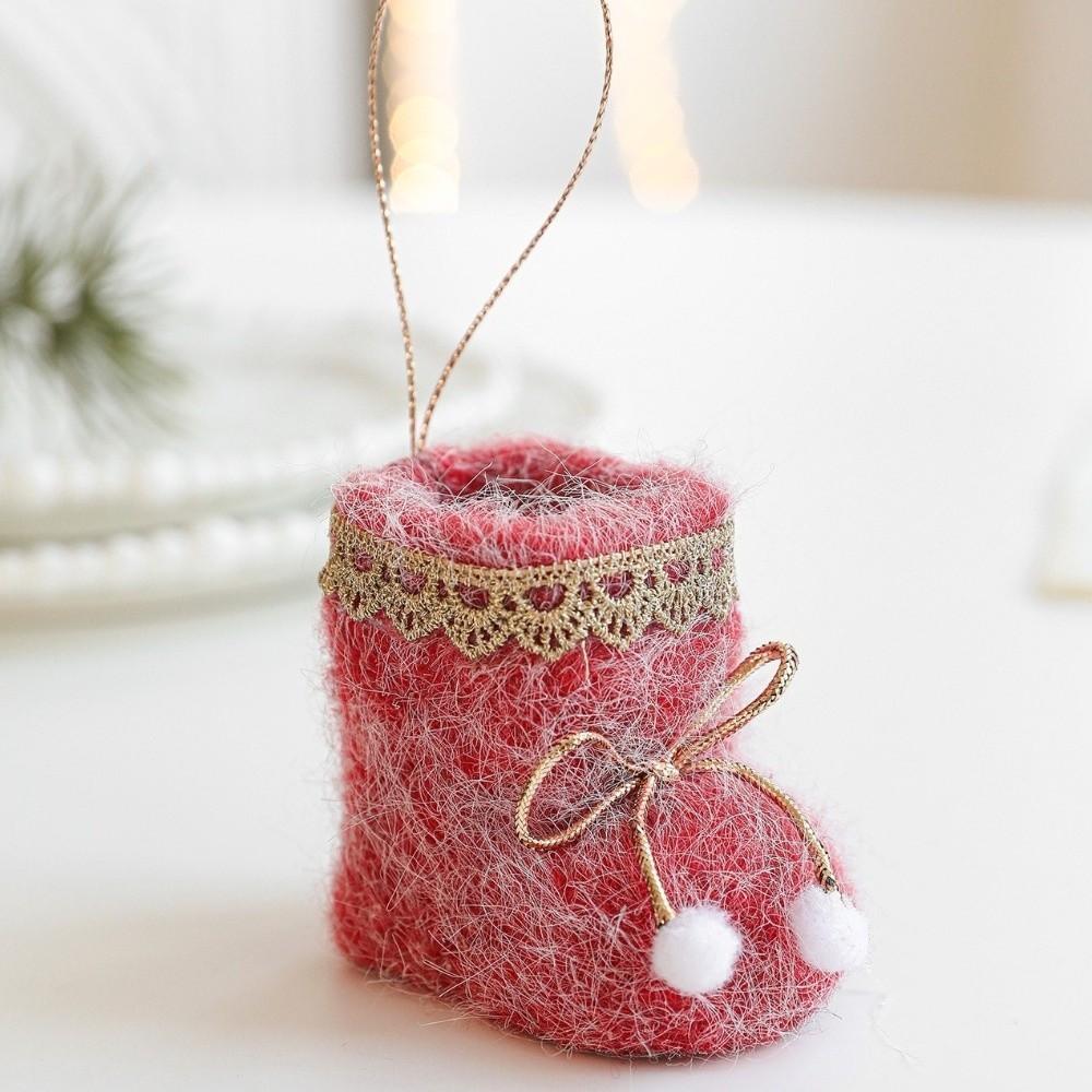 Плюшевая ткань Подвесное украшение Мини Мини Обувь Орнамент Подвеска на елку Праздничный Домашний Декор
