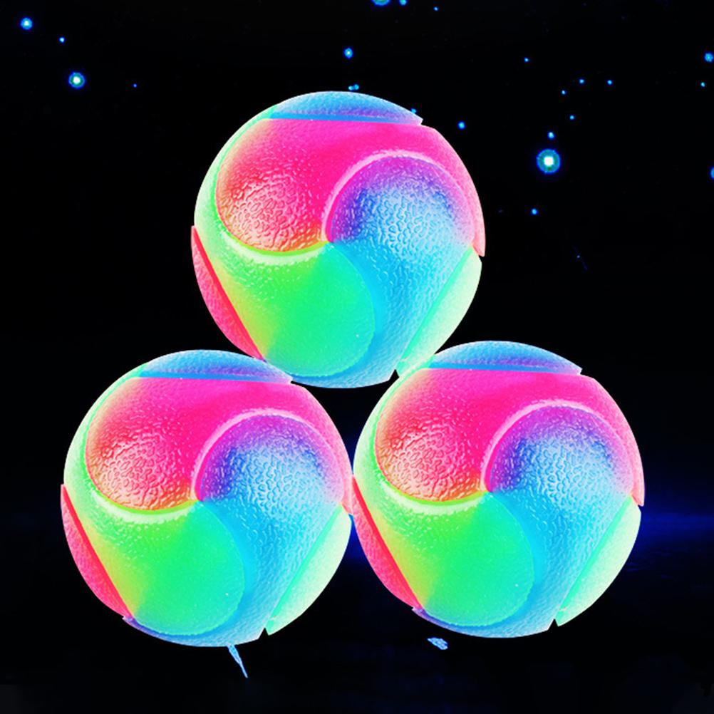 Светящийся эластичный мяч для собак, резиновый мяч для укуса собаки, мигающая интерактивная игрушка для питомца