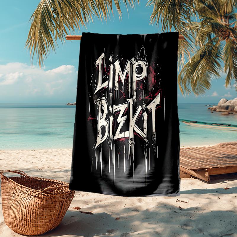 Limp Bizkit Fashion Beach Towel: Ideal for Summer Adventures Soft, absorbent and quick drying suitable for swimming and bathing