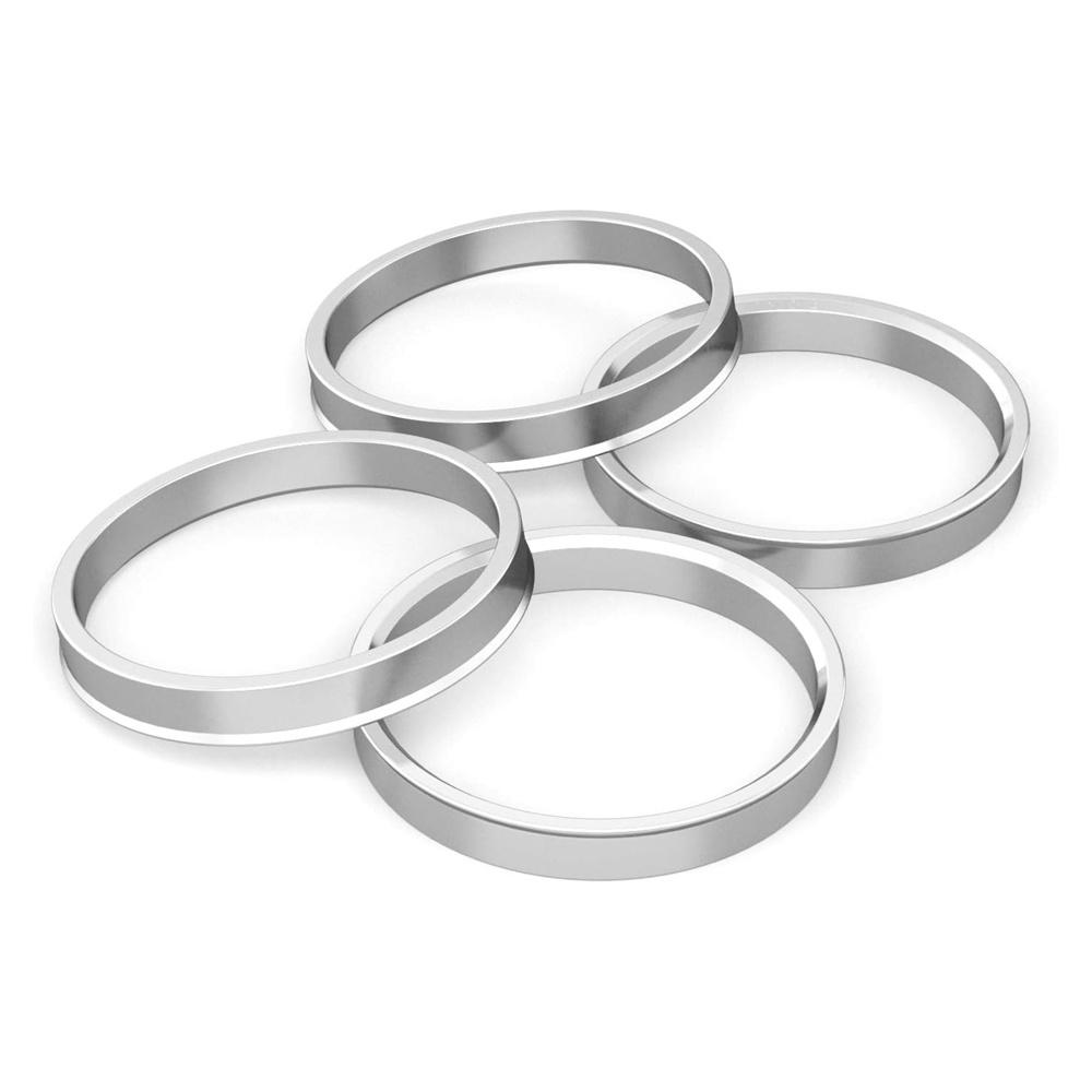 4 шт. 72,6 мм на 56,1 мм Кольца центровки ступицы автомобиля из алюминиевого сплава Проставка для посадочного отверстия колеса