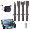 Pneumatic Impact Hammer with 6-Angle Chisel Heads Mech Workshop