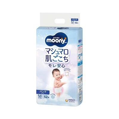 Unicharm Moonyman Marshmallow Skin-feeling непротекаемый подгузник M (сенсорный) 52 упаковки