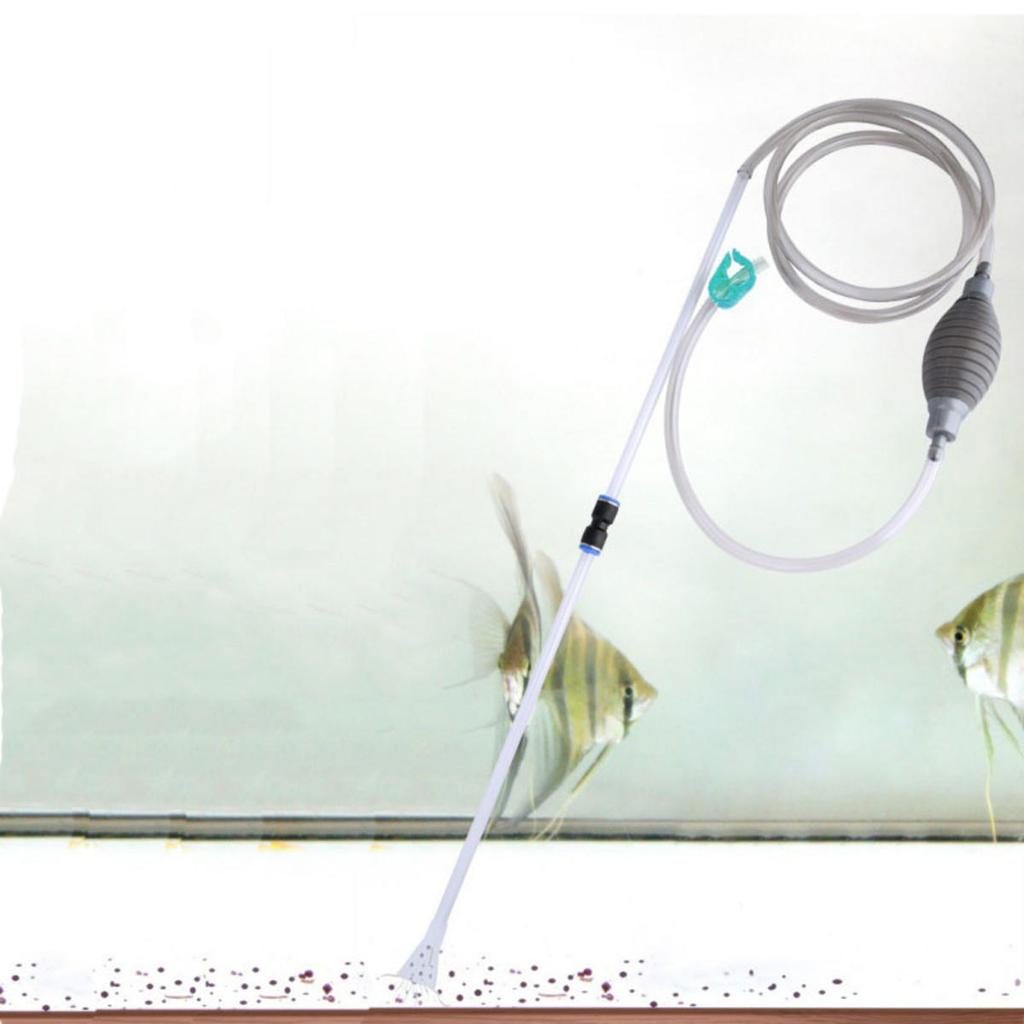 Mini Aquarium Siphon Vacuum Cleaner Fish Tank Manual Water Changer Semi-Automatic Aquarium Pump Cleaning Tools