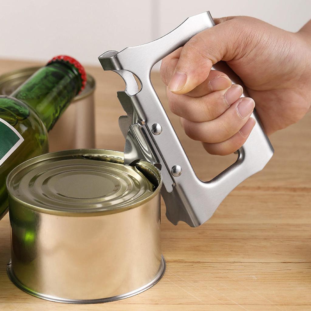 Durable 2In1 Bottle Can Opener Steel Multifunctional Beer Can Openers Thickened Bucket Opener for Bar Kitchen Accessories