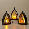 Halloween Decoration Electronic Wind Lamp Tabletop Ornament Festive Decoration Decoration Halloween Atmosphere Dress Up Props
