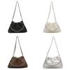 Stylish Cloud Bag For Women In Black White Brown And Silver With Soft Pu Material